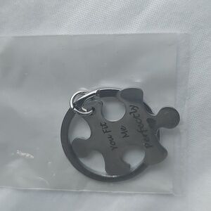 You fit me perfectly puzzle silver Keychain BNWT love boyfriend girlfriend wife